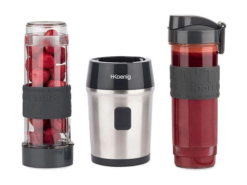 Draagbare Mini Blender 300W - 570ml Capaciteit - 2 Flessen - Zwart
