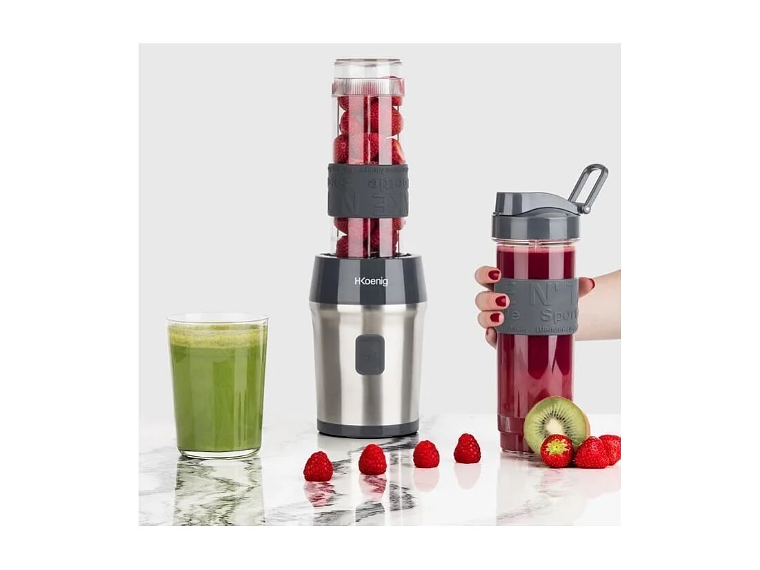 Draagbare Mini Blender 300W - 570ml Capaciteit - 2 Flessen - Zwart