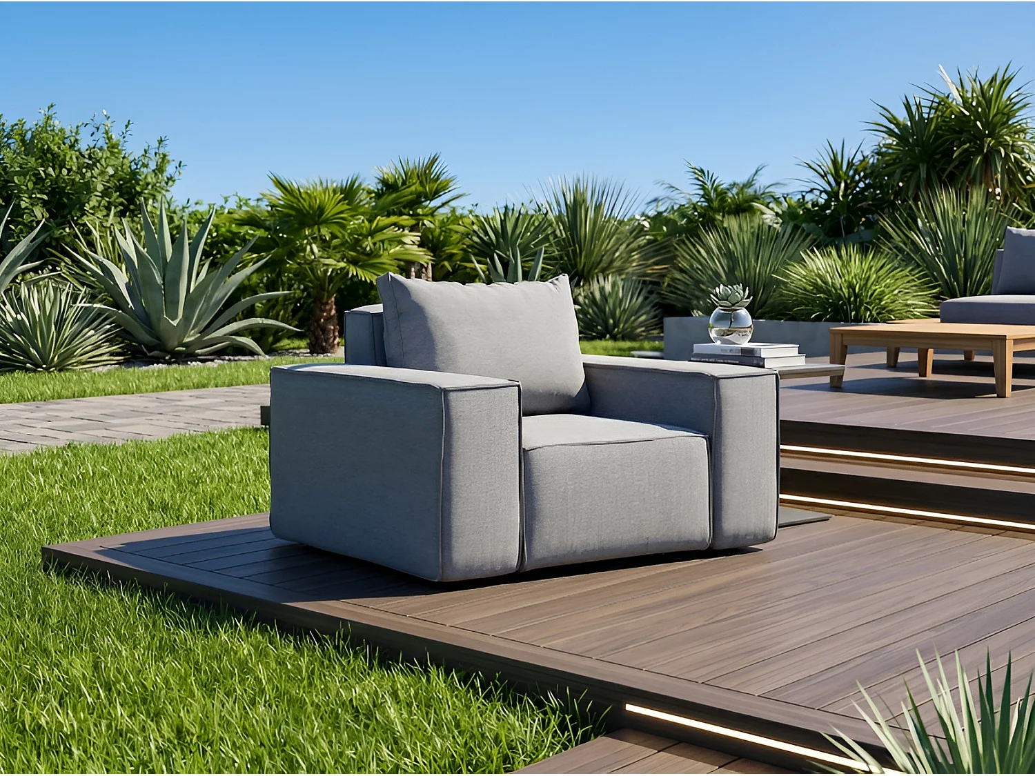 Fauteuil de jardin Garden, gris (23)