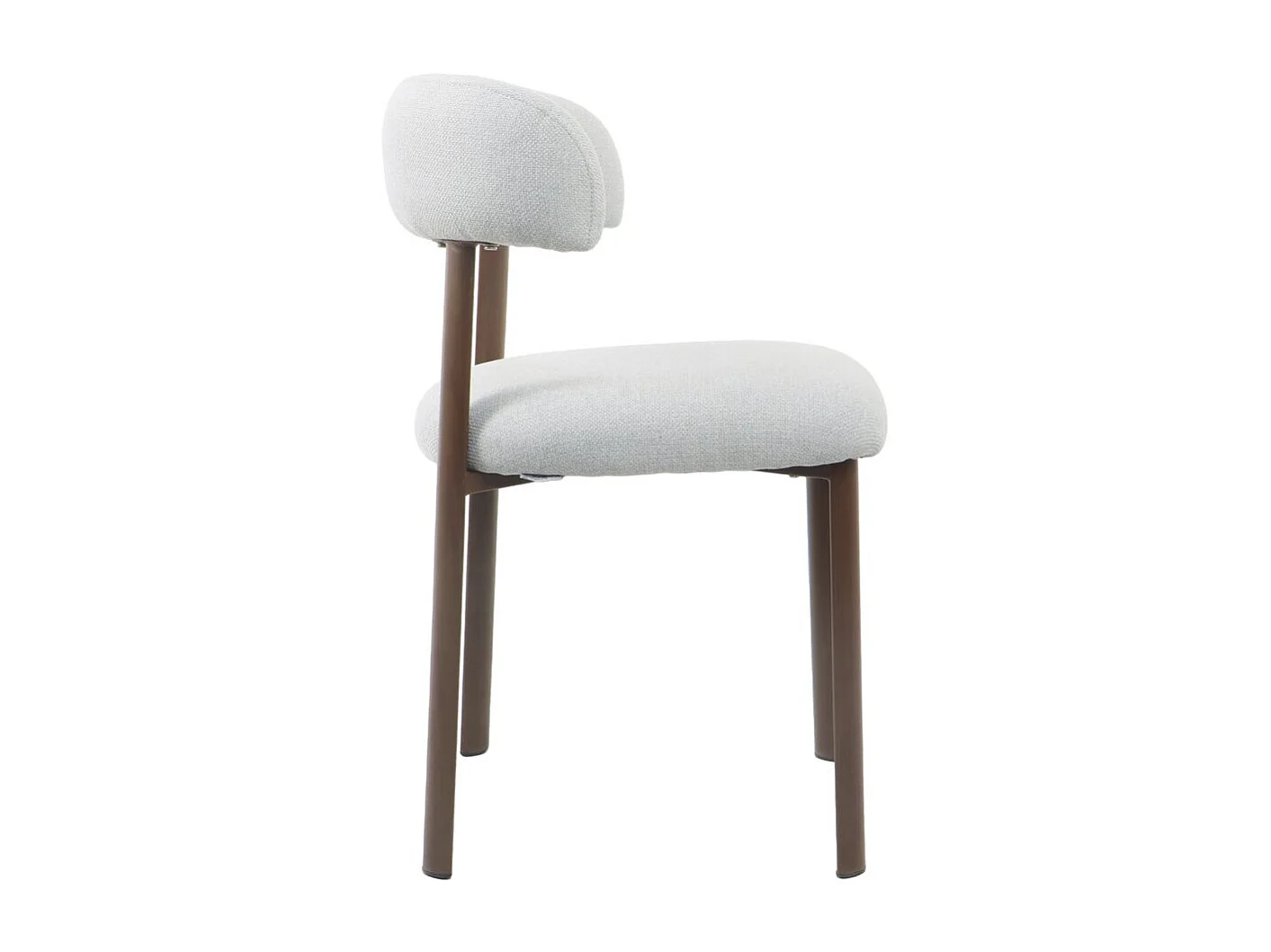 Set di 2 sedie da pranzo in finto legno "Aurea" - Grigio chiaro