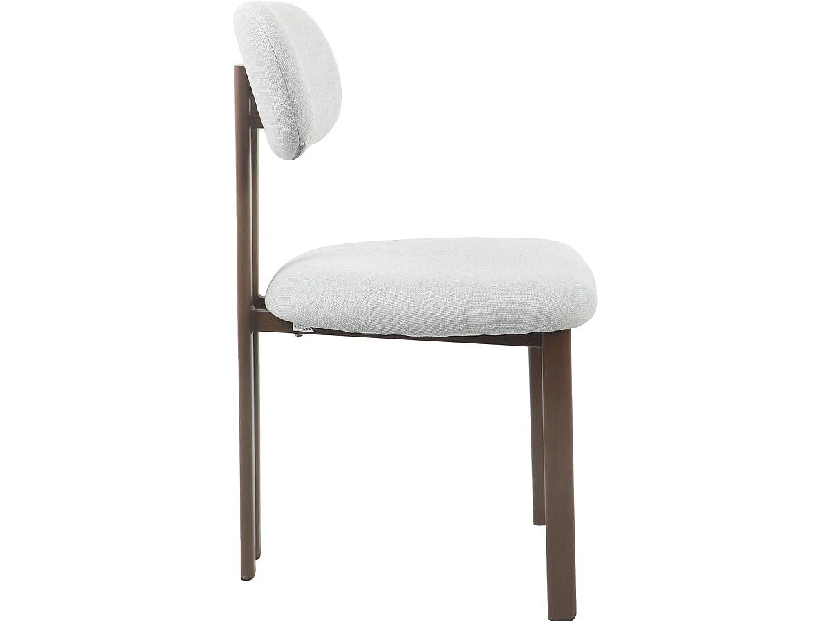 Lot de 2 chaises de salle à manger imitation bois "Veralia" - Gris clair
