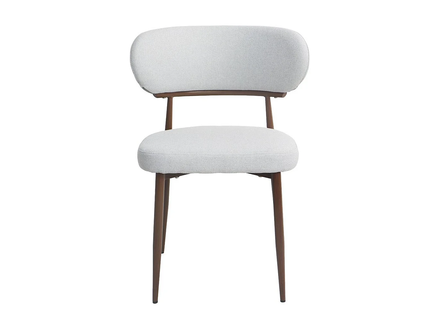 Set di 2 sedie da pranzo in finto legno "Elora" - Grigio chiaro