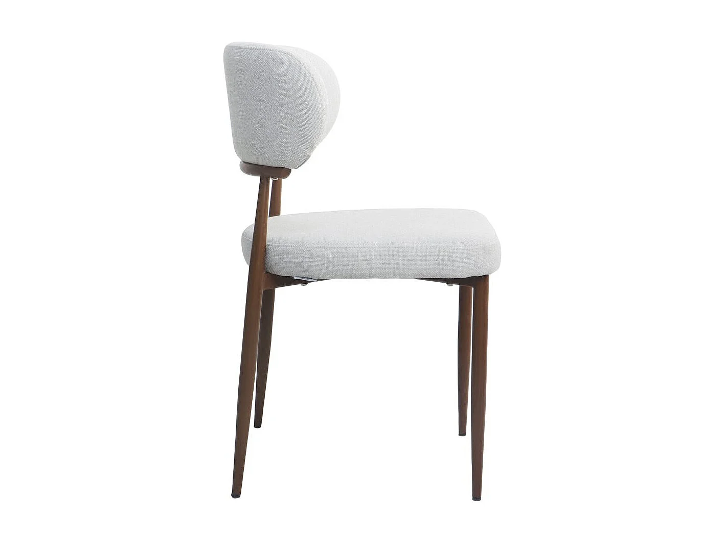 Set di 2 sedie da pranzo in finto legno "Elora" - Grigio chiaro