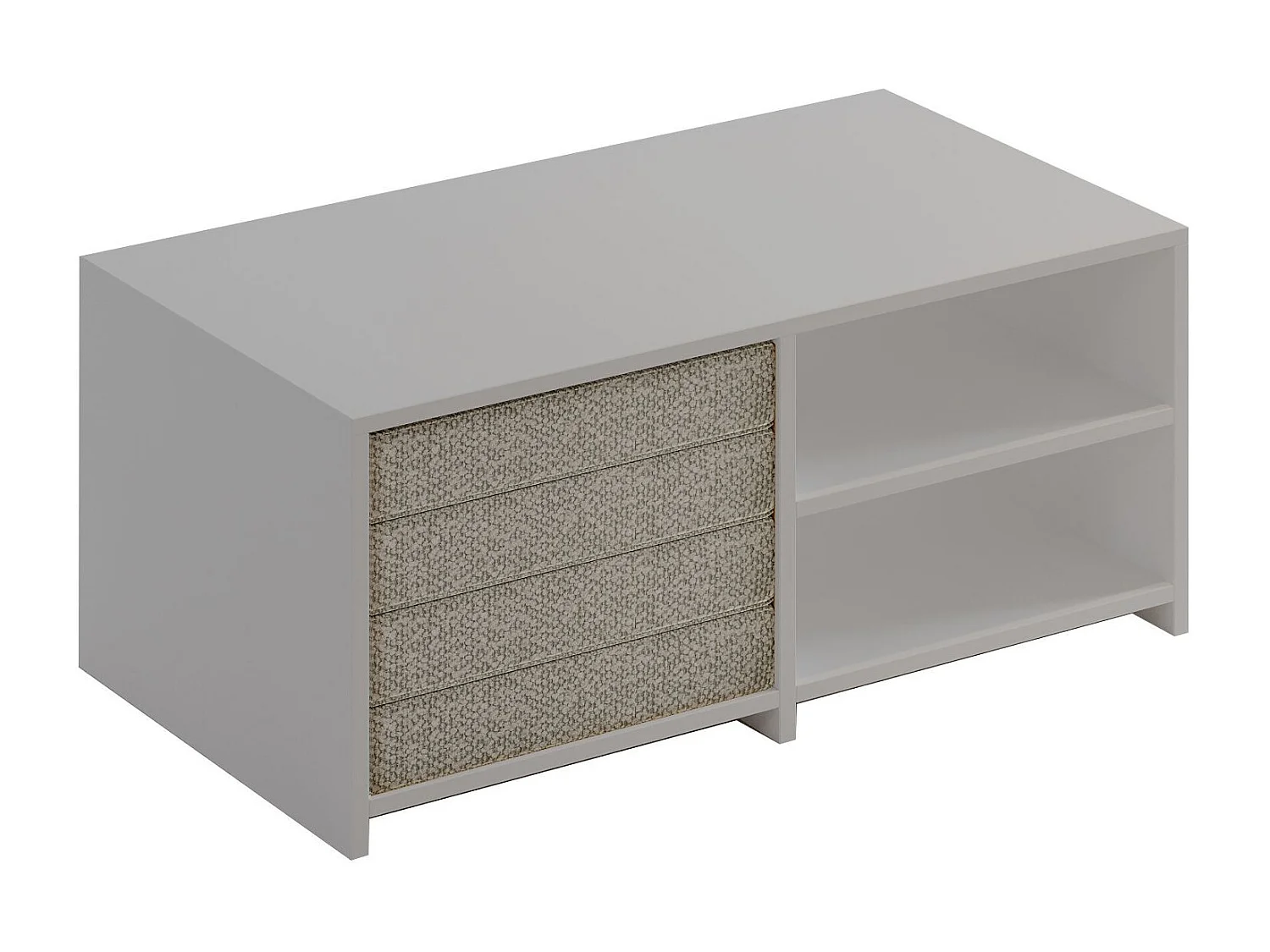 "Gord" Holz Couchtisch - Weiß 90 x 45 x 44 cm - Elegante Wohnzimmermöbel