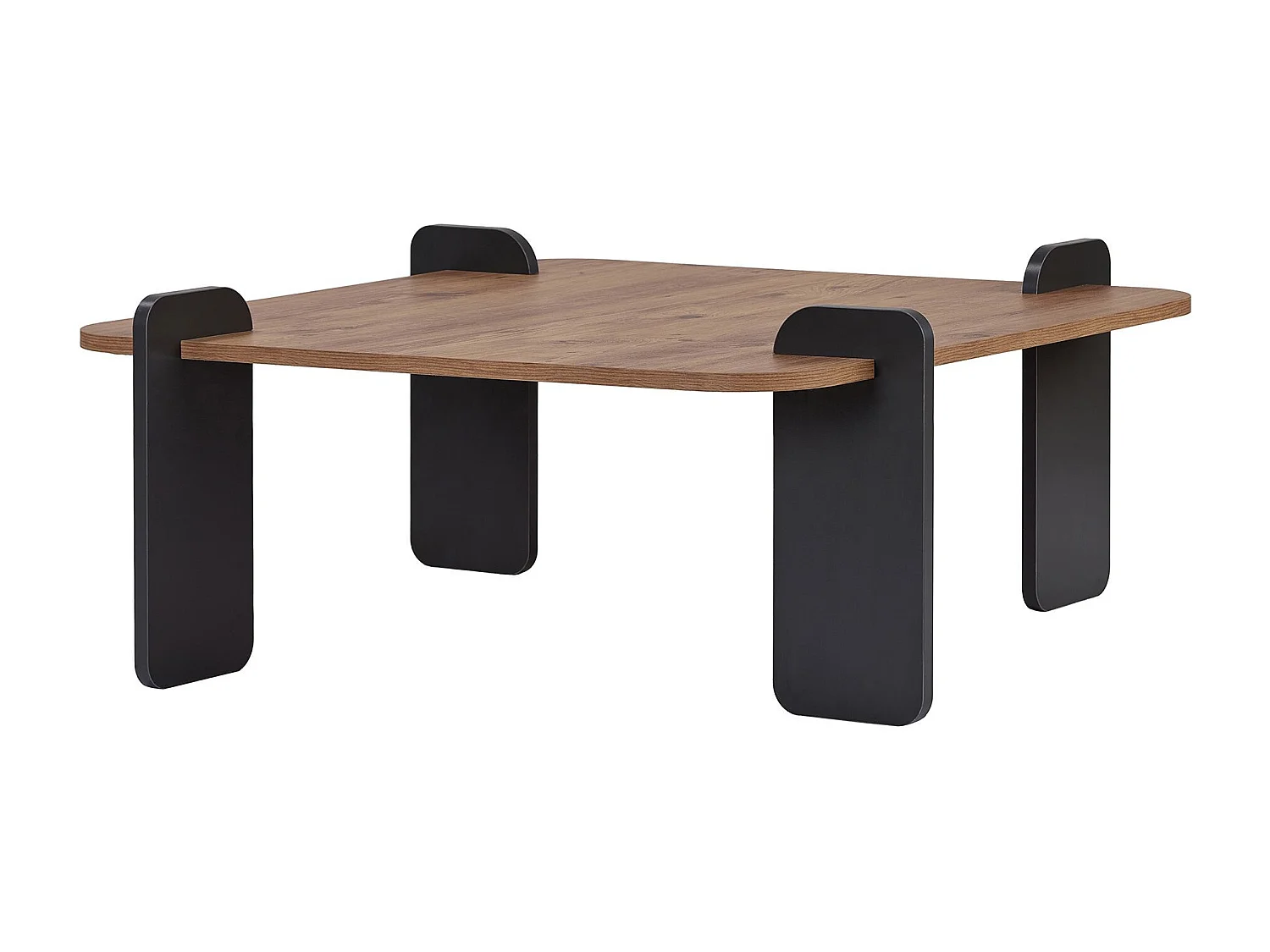 Couchtisch aus Holz "Marais" - 90 x 90 x 35 cm - Hellbraun