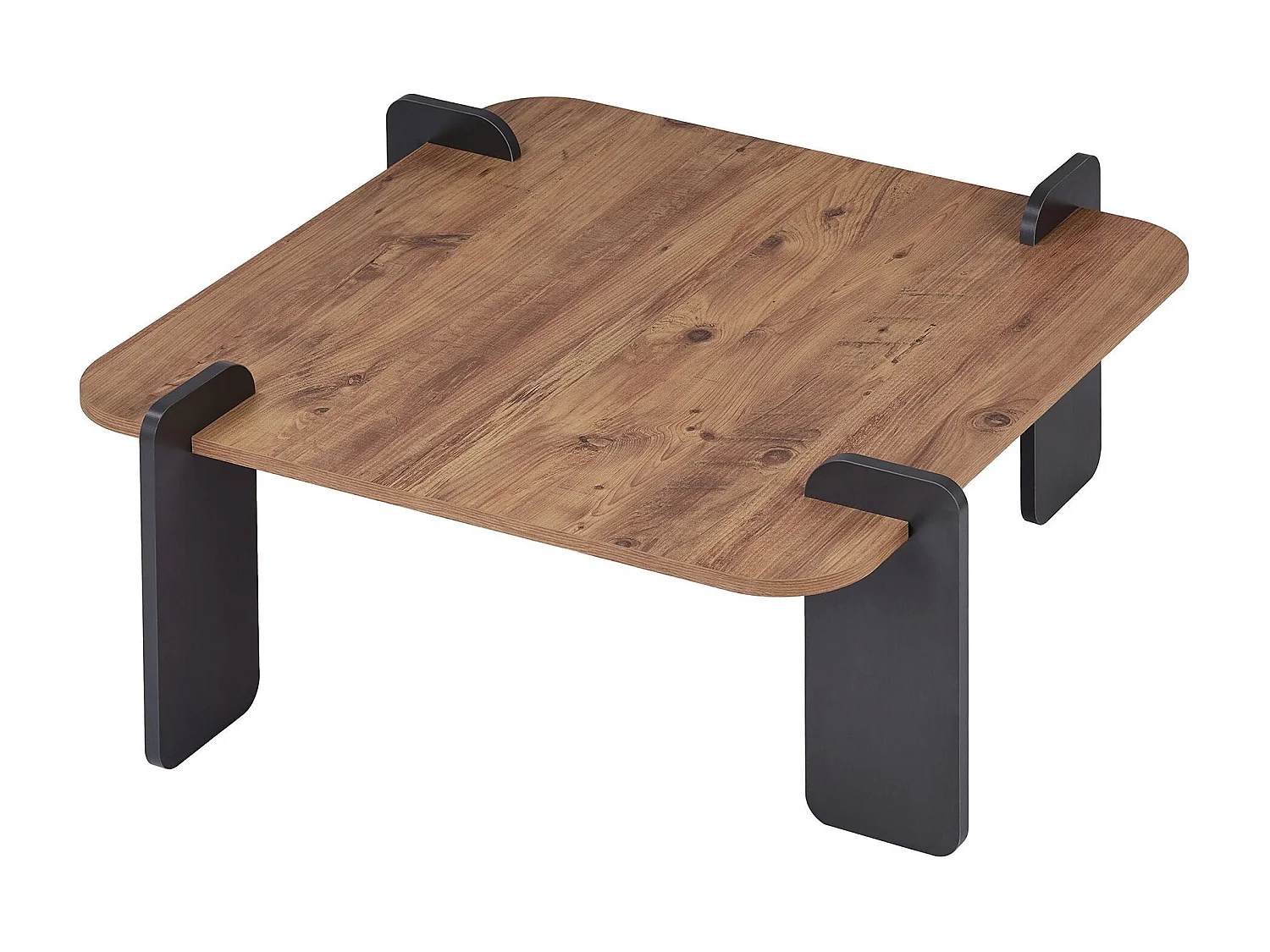 Couchtisch aus Holz "Marais" - 90 x 90 x 35 cm - Hellbraun