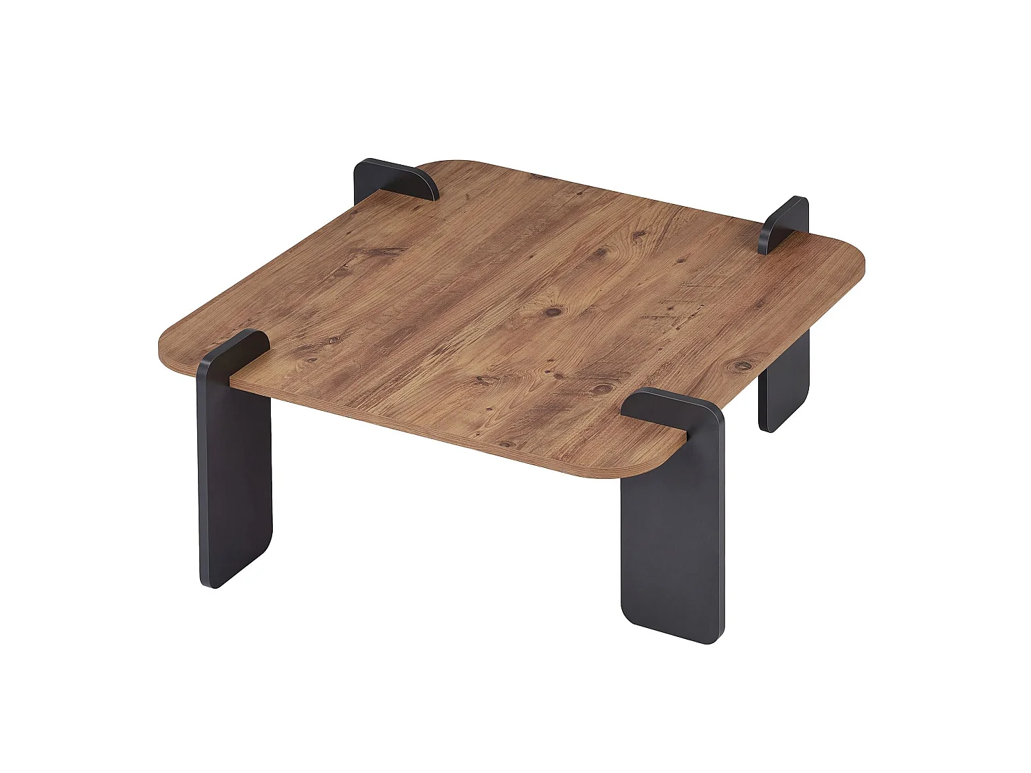 "Marais" Trä Kaffebord - Elegant och Hållbar - Ljusbrun - 90 x 90 x 35 cm