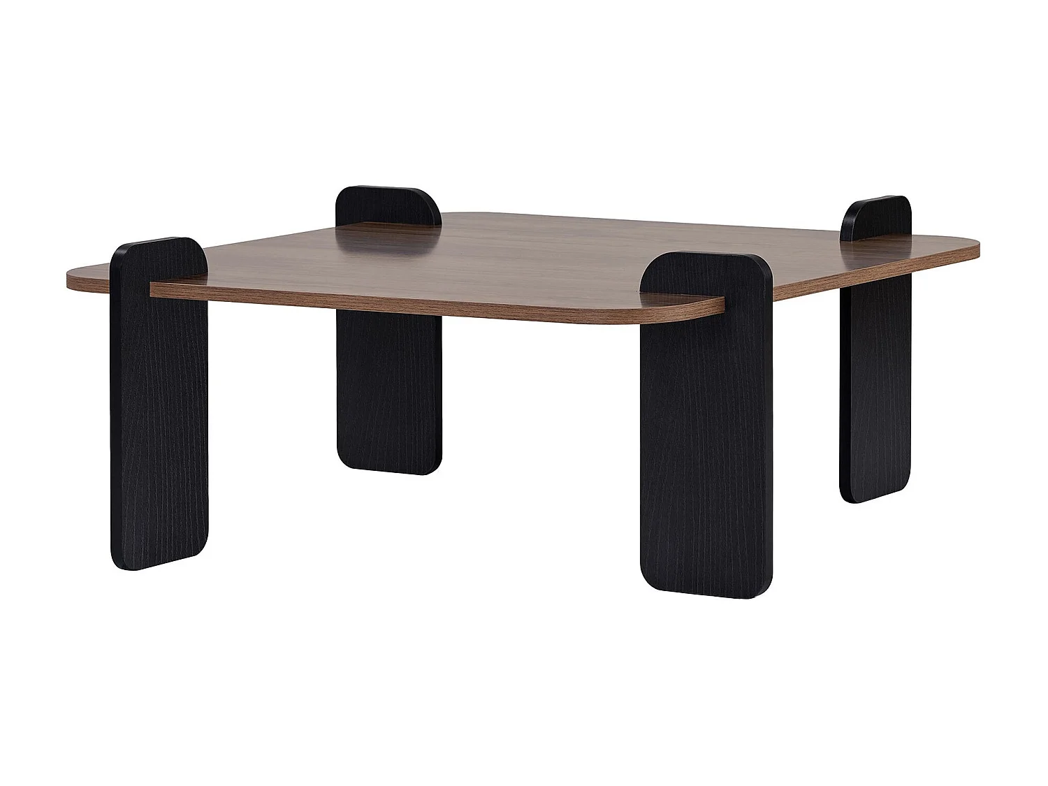 Couchtisch aus Holz "Marais" - 90 x 90 x 35 cm - Braun