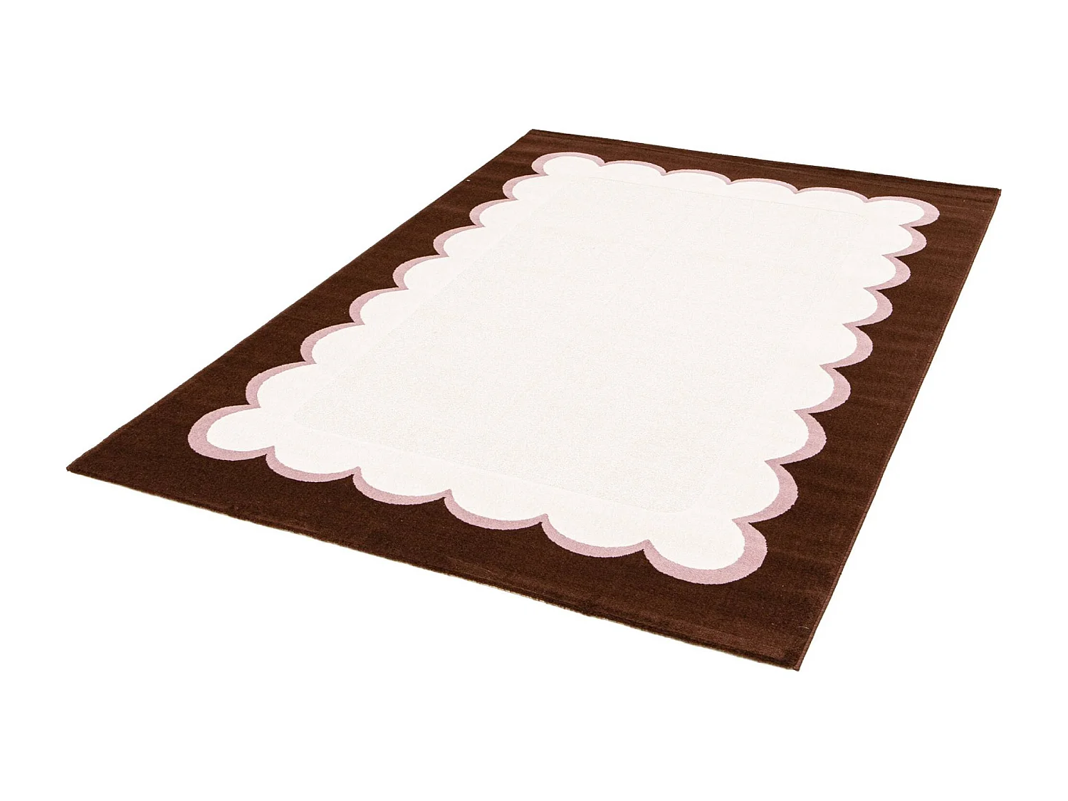 Tapis intérieur rose et marron 160x230cm - Zoa