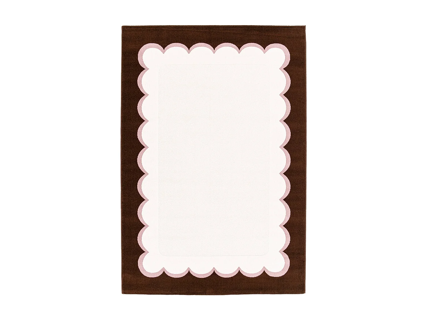 Tapis intérieur rose et marron 160x230cm - Zoa