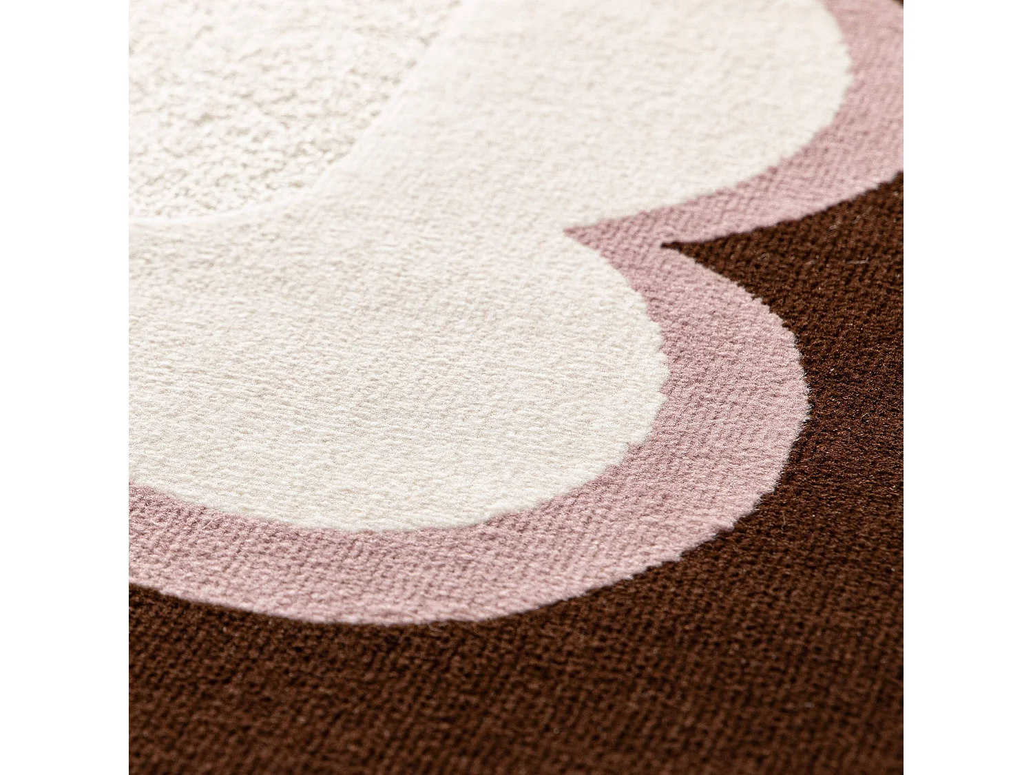 Tapis intérieur rose et marron 120x170cm - Zoa
