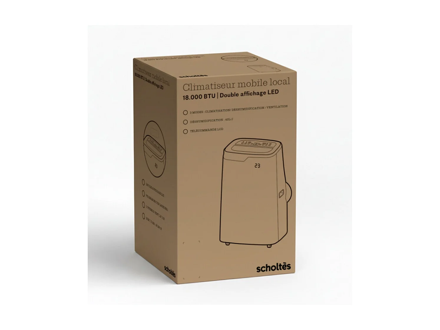 Scholtes Climatiseur mobile 2060w 35-40m2 - SCLIM18000E