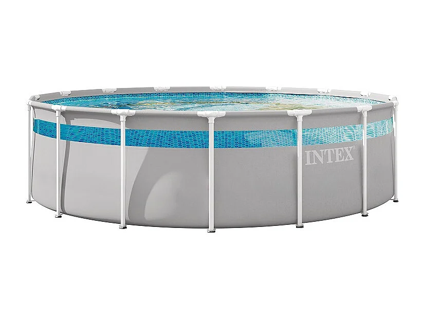 Piscine tubulaire ronde Intex Prism Frame Clearview 4,88 x 1,22 m