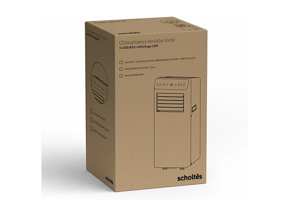 Scholtes Climatiseur mobile 3200w 30m2 - SCLIM11000E
