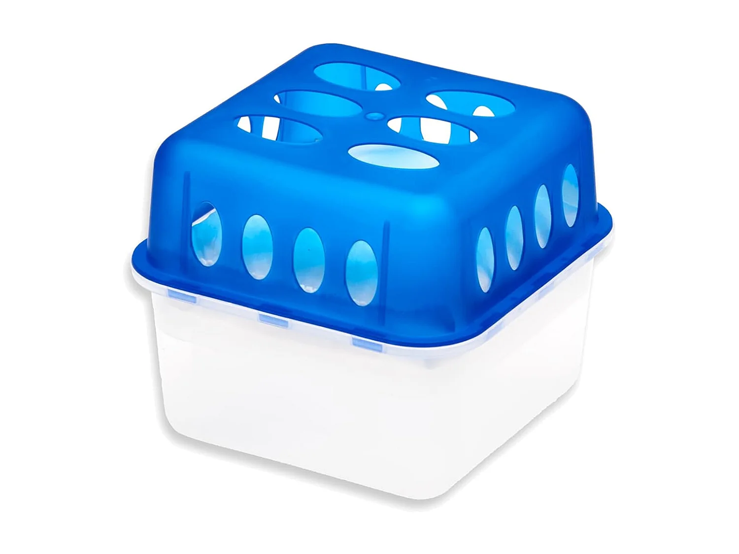 Lot de 2 déshumidificateurs absorbeurs d'Humidité carré compact, contenance 400 g - Hauteur 11,5 x Longueur 14 x Profondeur 14 cm