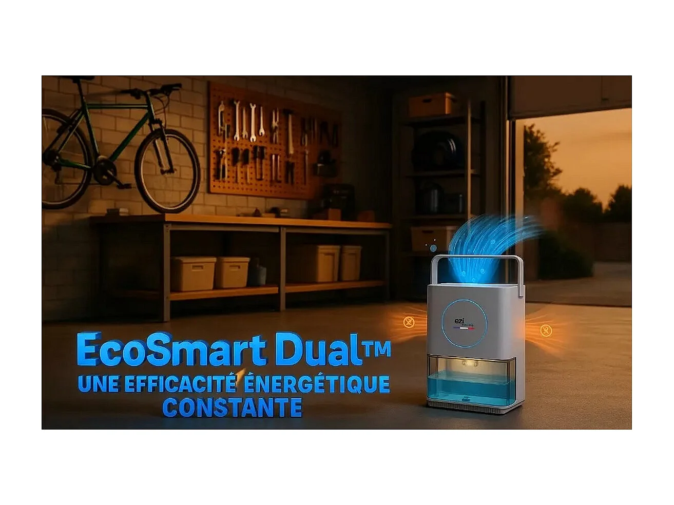 E.ziclean Déshumidificateur 0.55l/j blanc - DRYFLOWMAX