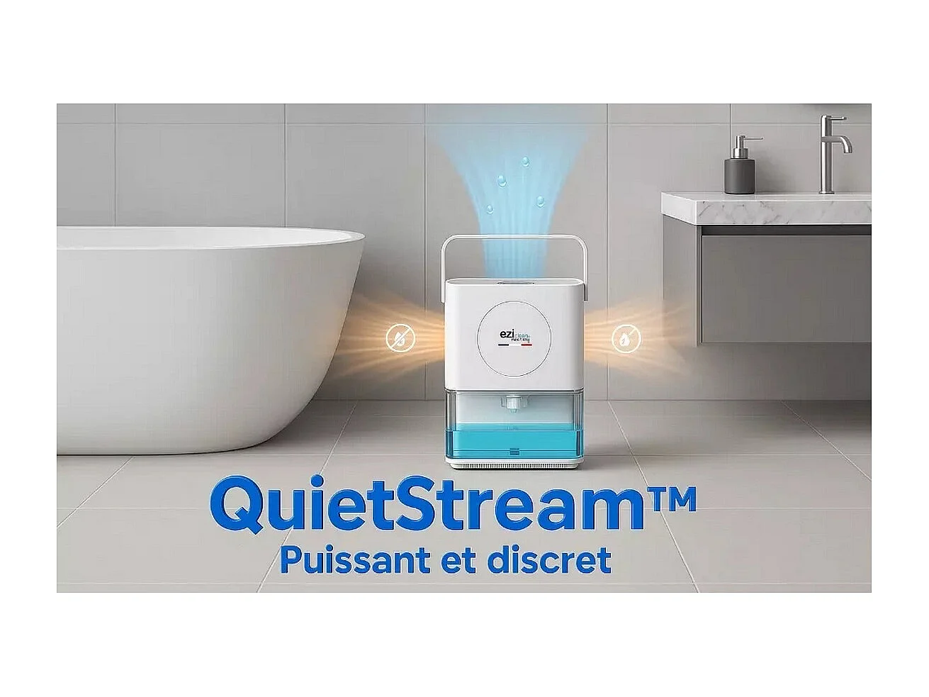 E.ziclean Déshumidificateur 0.55l/j blanc - DRYFLOWMAX