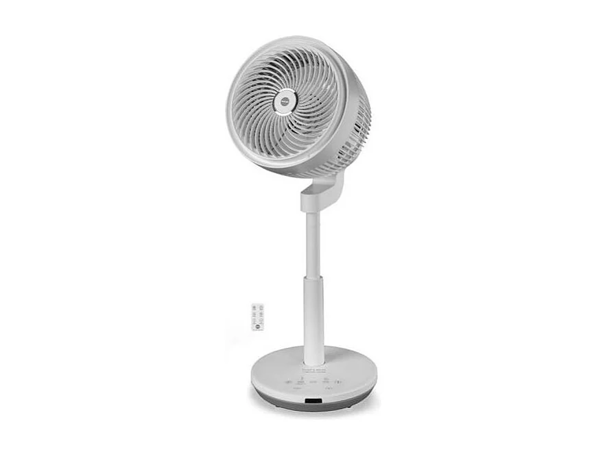 Macom Ventilatore Tornado Tower Ventilatore piantana con doppia oscillazione con Telecomando Bianco