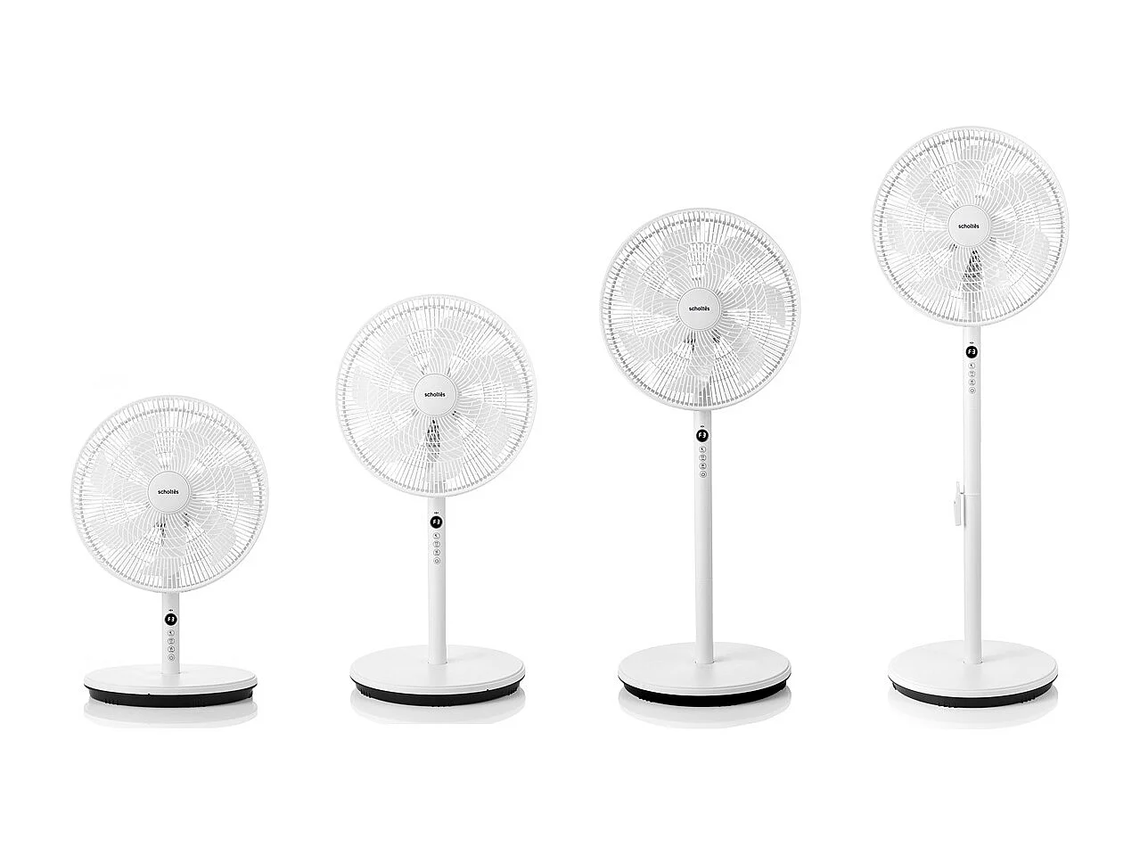 Scholtes Ventilateur sur pied 35cm 45w blanc - SCUS500DT