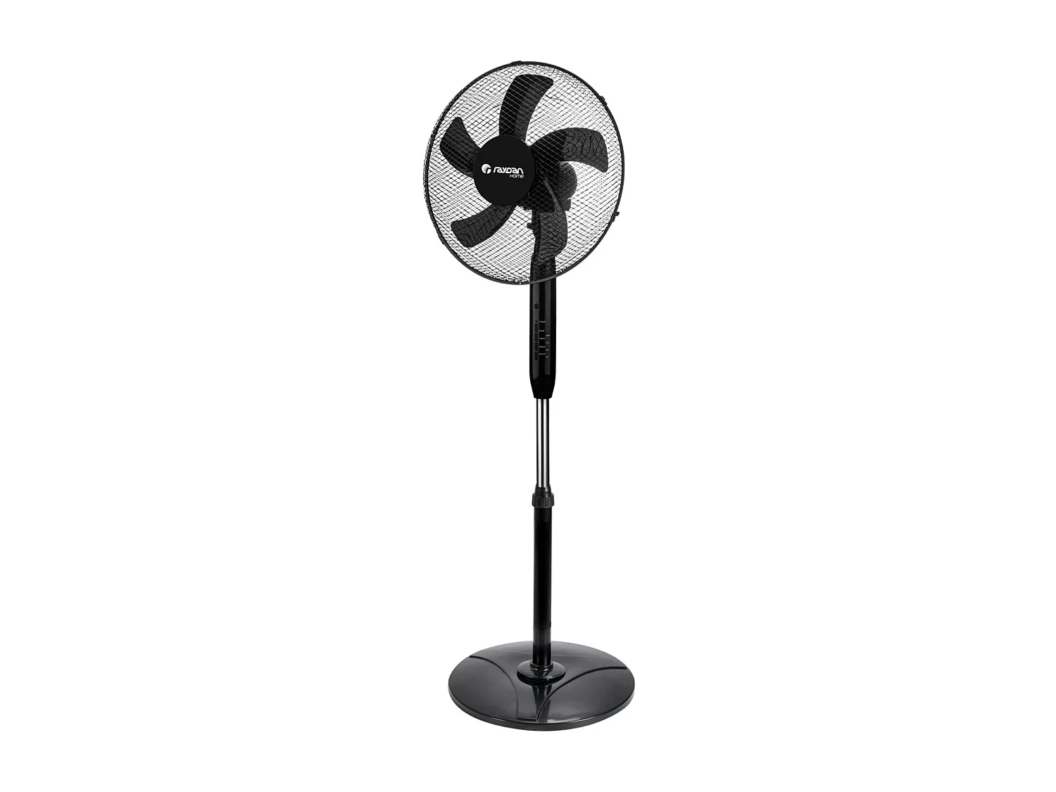 Ventilateur sur pied avec télécommande 16" 40cm 40W 3 vitesses AirMax Noir Raydan Home