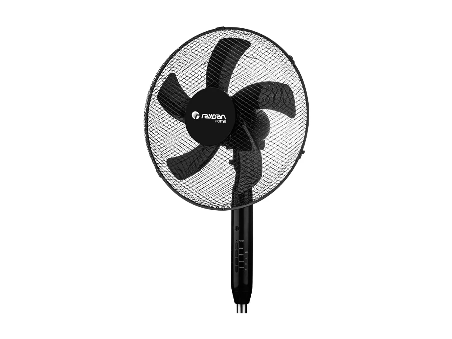 Ventilateur sur pied avec télécommande 16" 40cm 40W 3 vitesses AirMax Noir Raydan Home