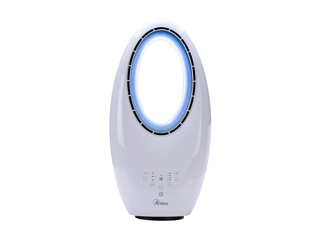 Ventilador ciclónico sem pás Ardes AR5BL1B com lâmpada LED branca