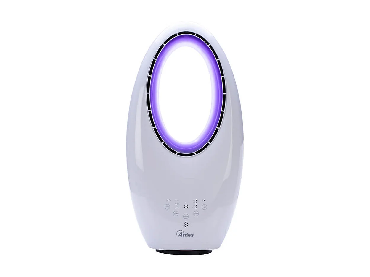 Ventilador ciclónico sem pás Ardes AR5BL1B com lâmpada LED branca