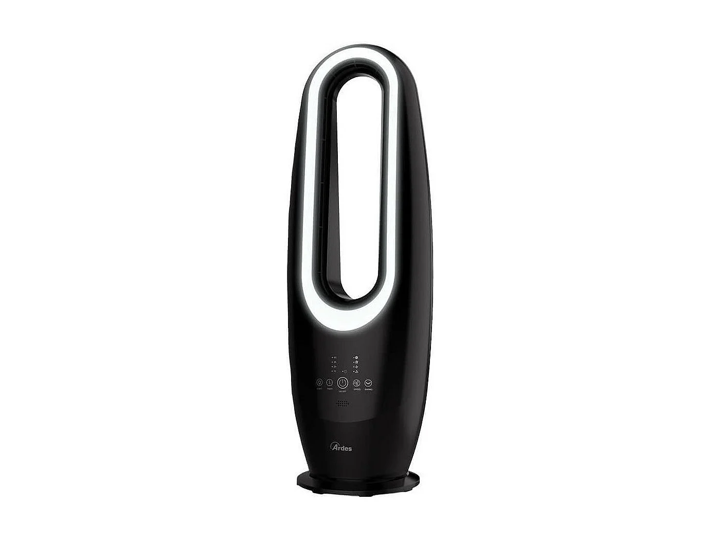 Ardes AR5BL3 Bladeless Tower Fan mit LED-Nachtlicht, Fernbedienung und Touch-Bedienung