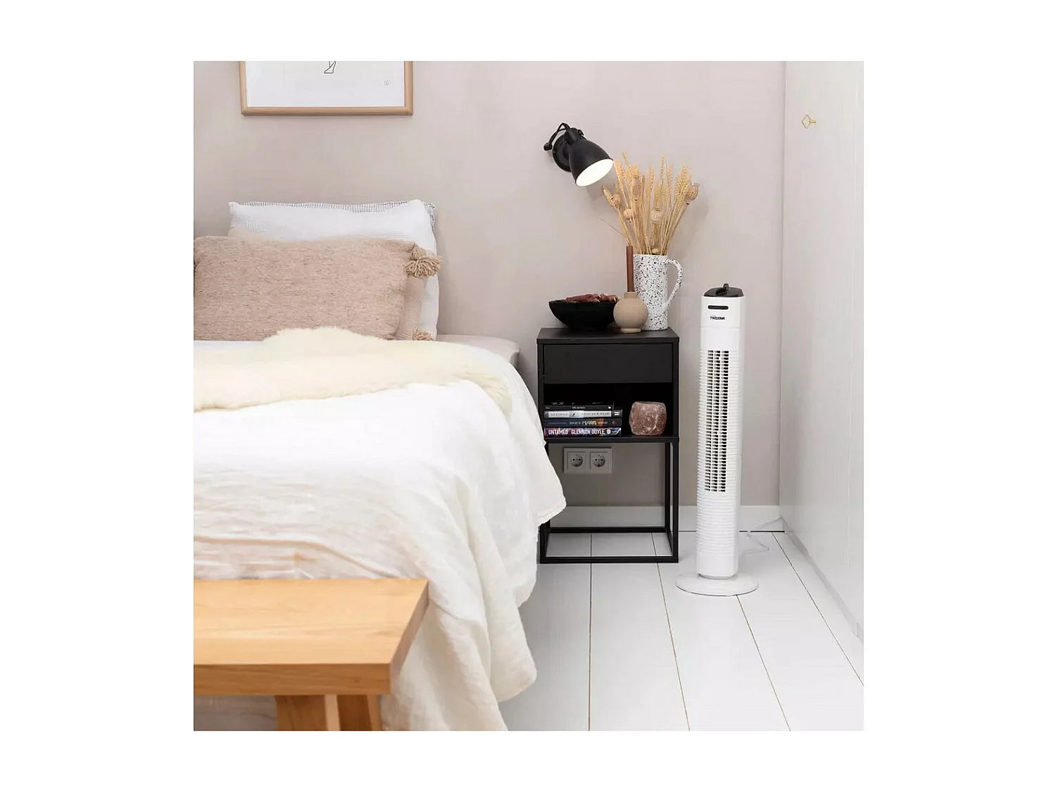 Tristar Ventilateur colonne 35w 3 vitesses blanc - VE-5806