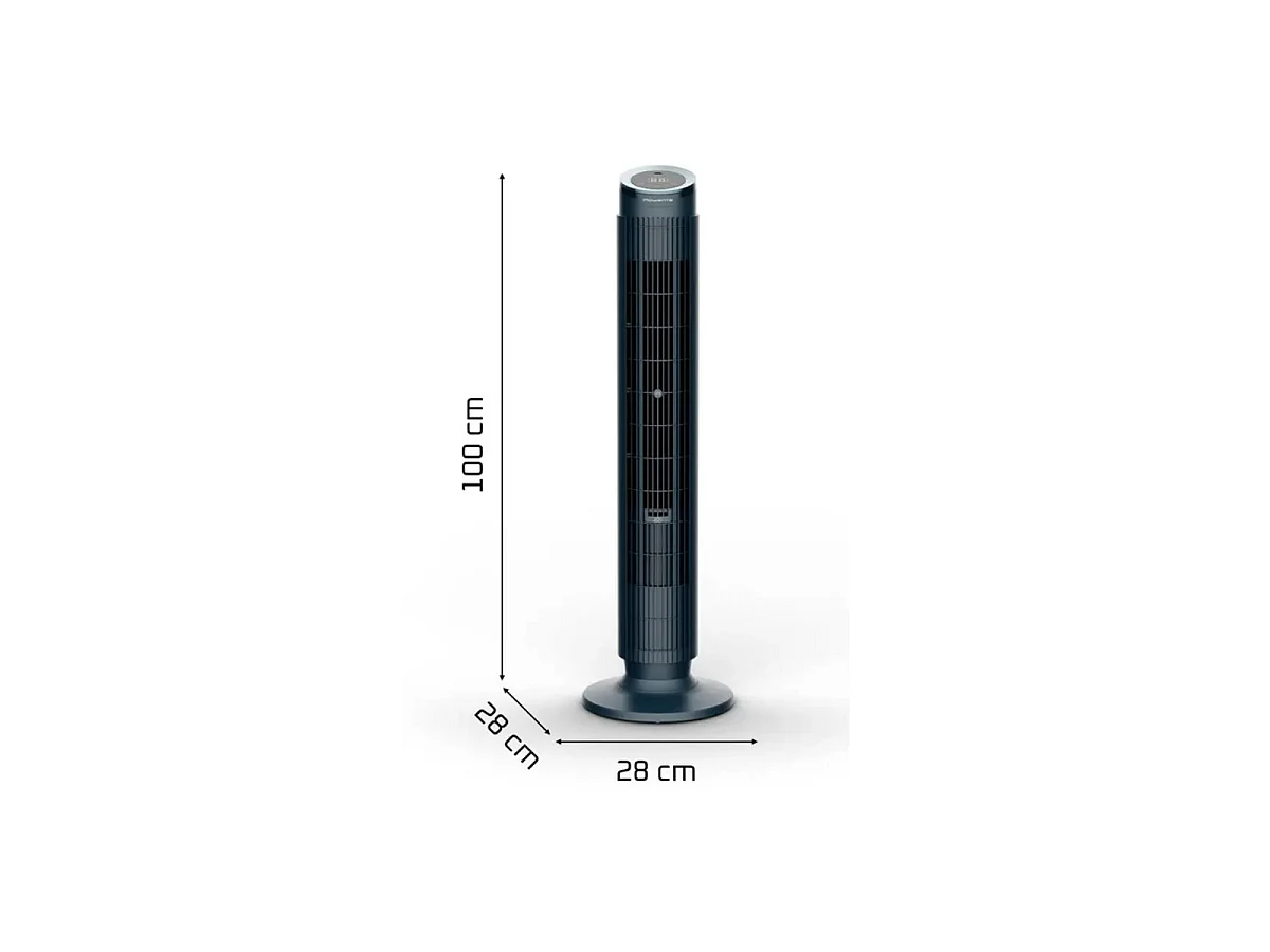 Rowenta Eole Silence Force , Ventilatore a Torre, Raffrescamento Intenso, Silenzioso, VU7020