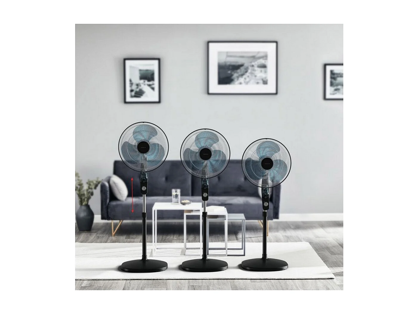 Rowenta Ventilateur sur pied 40cm 60w noir - YY5394FH
