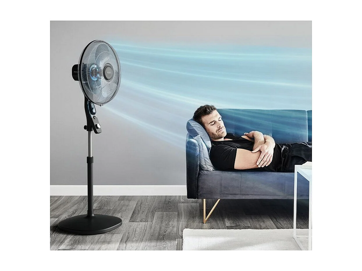 Rowenta Ventilateur sur pied 40cm 60w noir - YY5394FH