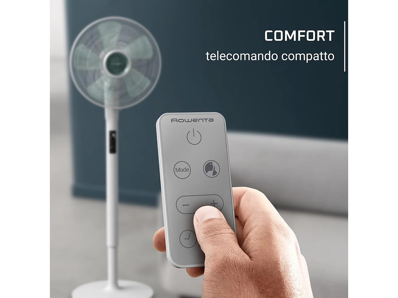 Rowenta Ventilateur sur pied 40cm 34w blanc - vu5890f0