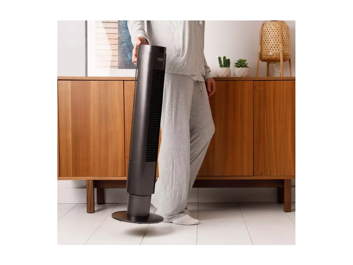 Taurus Alpatec Ventilateur colonne 50w 4 vitesses noir - FA009D