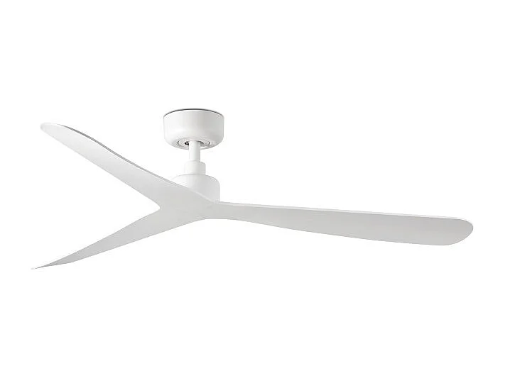 ROCKER M Ventilateur sans éclairage, corps blanc, pales blanches, Faro Barcelona