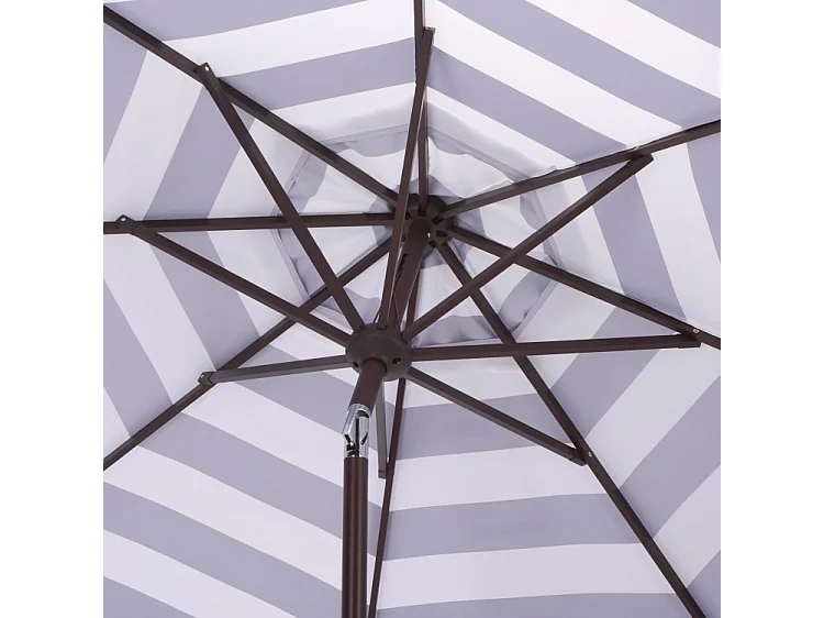 Parasol Rayé bleu marine OPEN: 256 x 256 X 251 CLOSE: 15 x 15 x 251 - Thomas