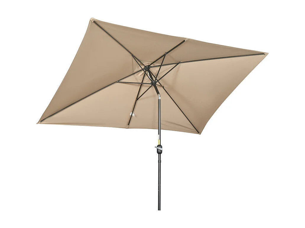 Parasol Valeriano Inclinable Rectangulaire Jardin Terrasse Kaki Vert 295x195cm