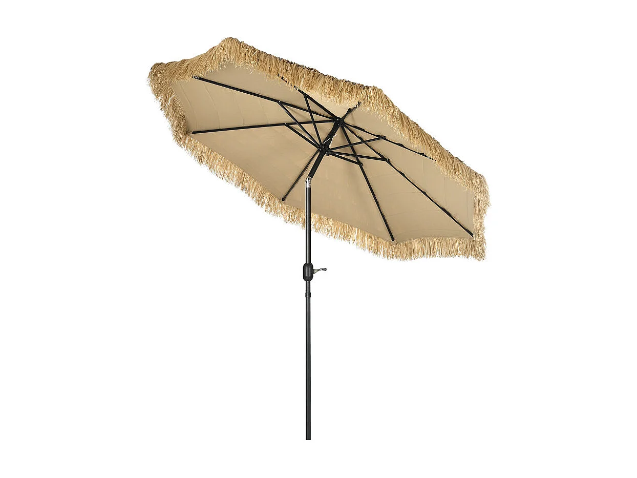 Parasol Monterosso Inclinable Kaki Résistant Extérieur Jardin Terrasse Vacances