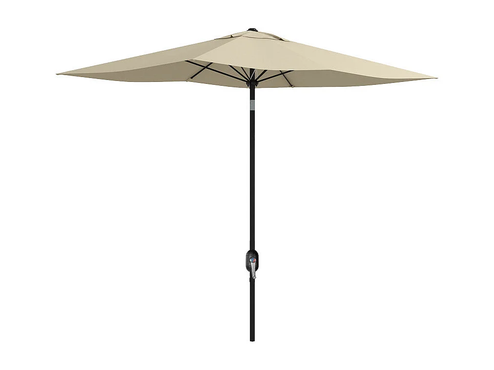 Parasol Dunmore Inclinable Jardin Terrasse Piscine Anti-UV Beige 2,9x2m