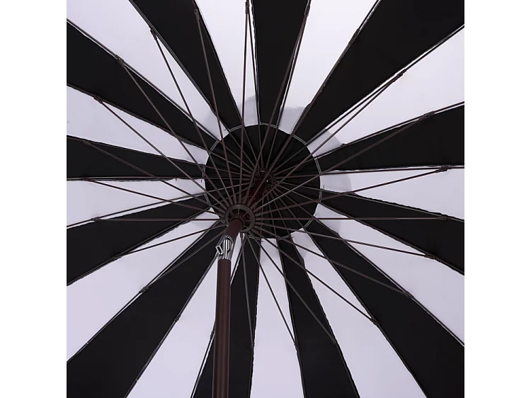 Parasol Noir/Rayure OPEN: 256 x 256 X 251 CLOSE: 15 x 15 x 251 - Samuel