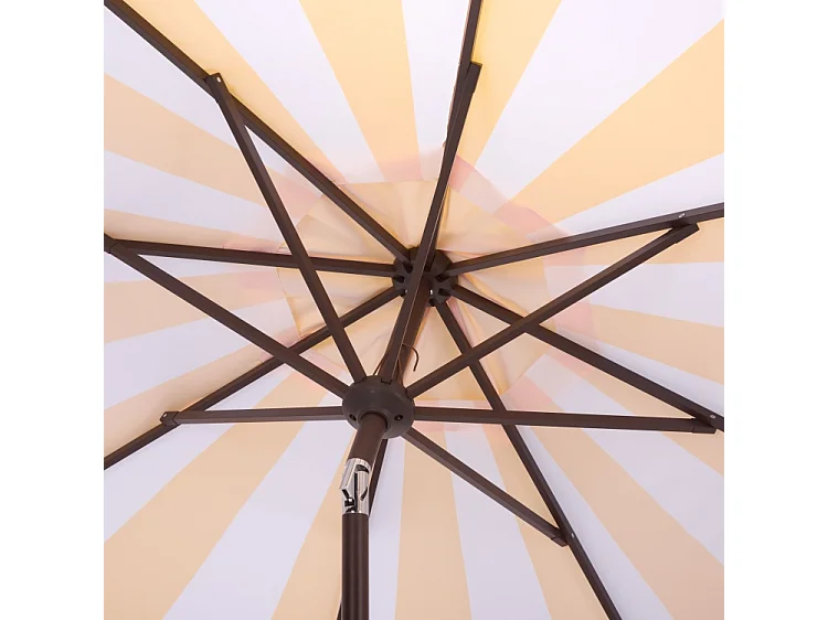Parasol Rayure jaune OPEN: 256 x 256 X 251 CLOSE: 15 x 15 x 251 - James