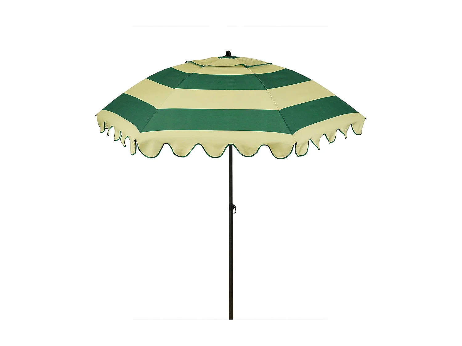Edelman Jessy stokparasol streep groen - Ø197 x 238 cm