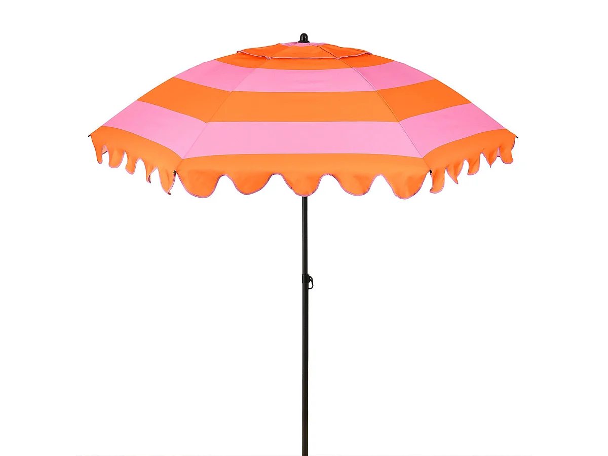 Edelman Jessy stokparasol streep oranje - Ø197 x 238 cm