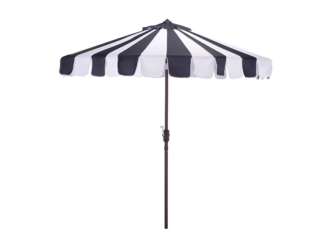 Parasol Rayé bleu marine OPEN: 256 x 256 X 251 CLOSE: 15 x 15 x 251 - James