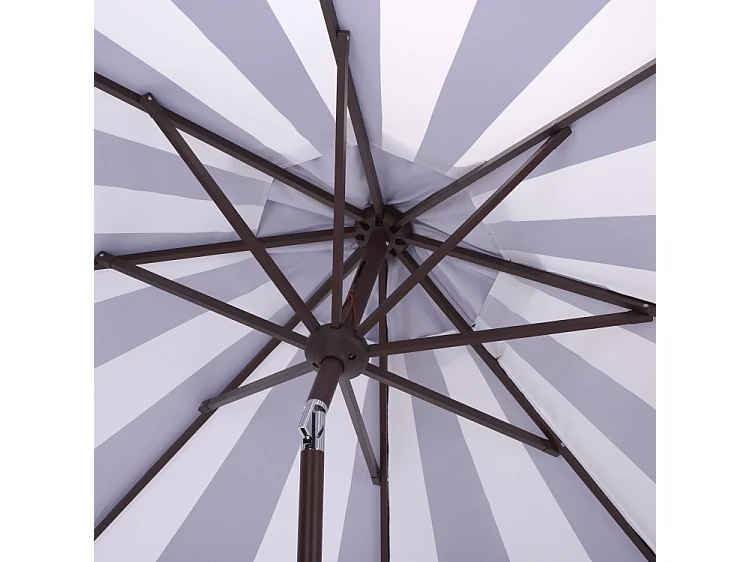 Parasol Rayé bleu marine OPEN: 256 x 256 X 251 CLOSE: 15 x 15 x 251 - James