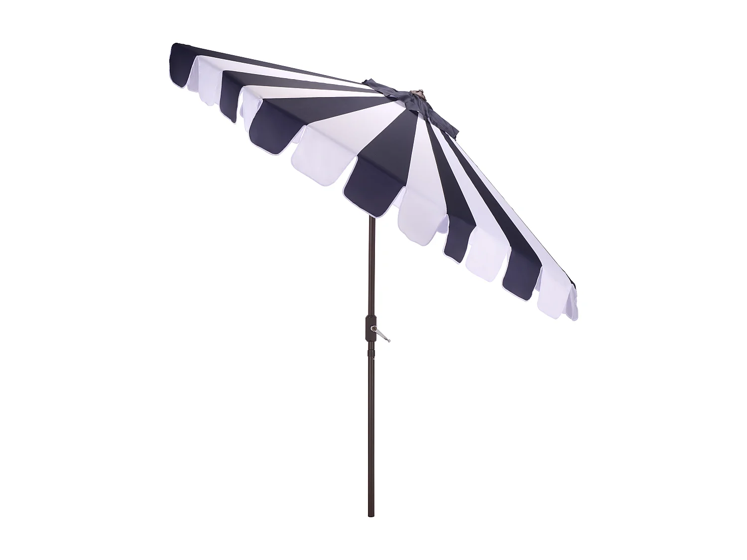 Parasol Rayé bleu marine OPEN: 256 x 256 X 251 CLOSE: 15 x 15 x 251 - James