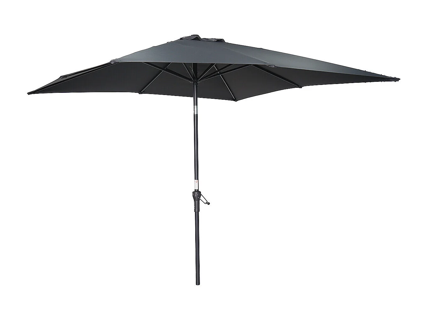 Parasol canne - Garden Impressions - Lotus - 250x250 - gris foncé