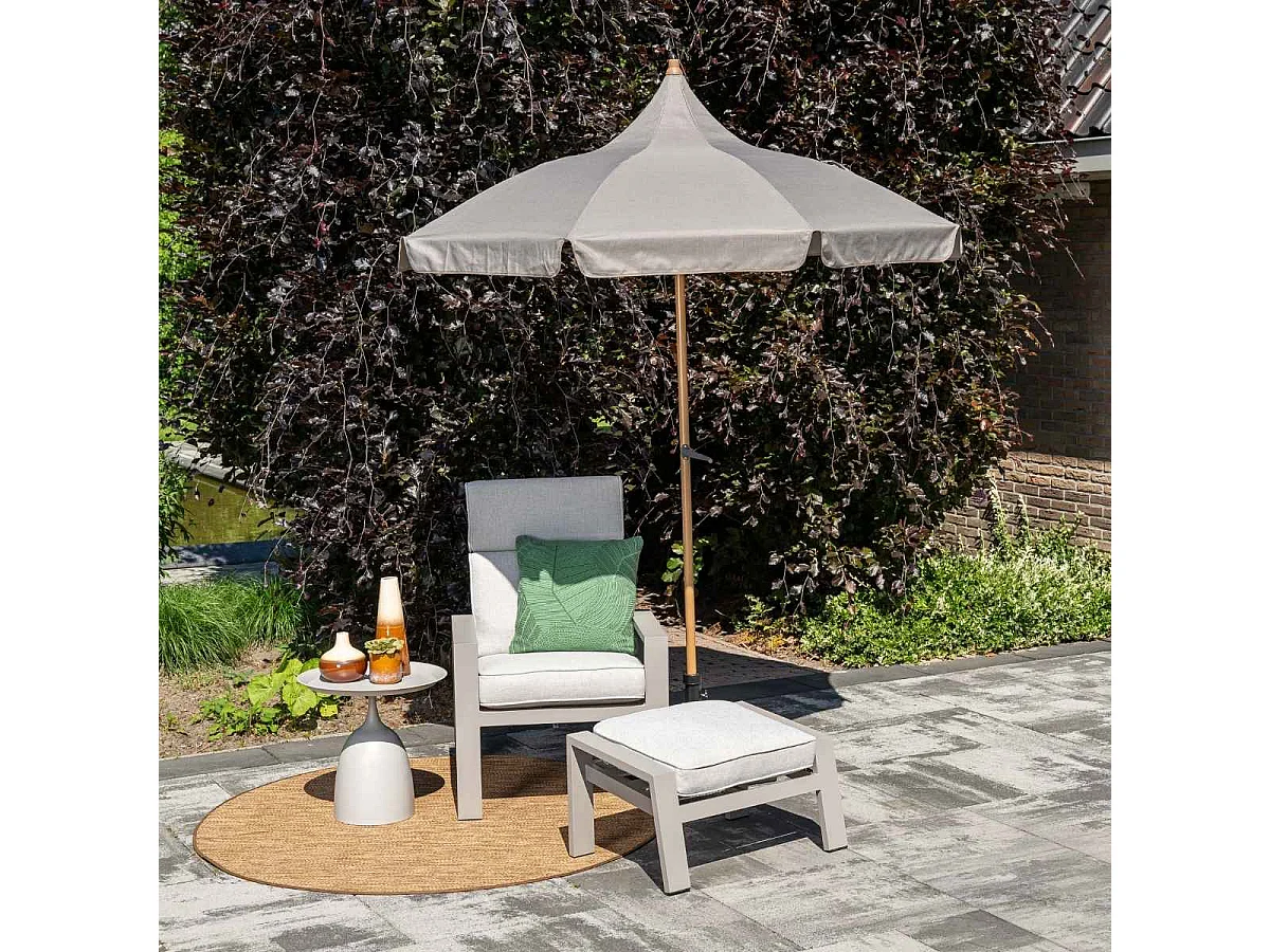 Garden Impressions Aloha stokparasol taupe - Ø200 cm