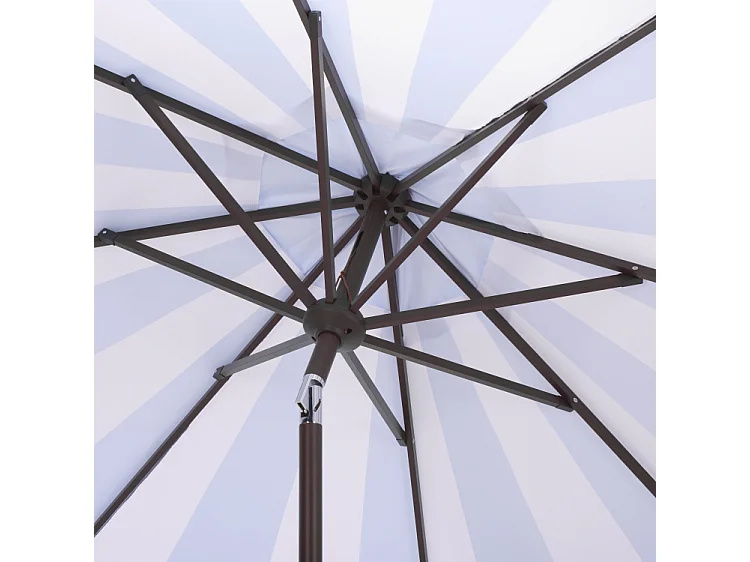 Parasol Rayure bleu bébé OPEN: 256 x 256 X 251 CLOSE: 15 x 15 x 251 - James