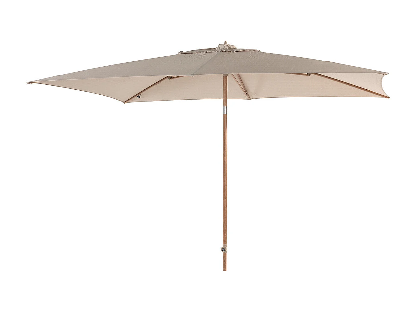 4 Seasons Azzurro stokparasol 200 x 300 cm frame woodlook - doek sand